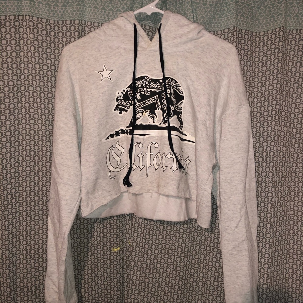 California cropped hoodie!
